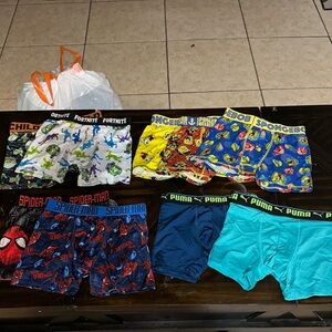 Kids Cartoon Character Underwear Set